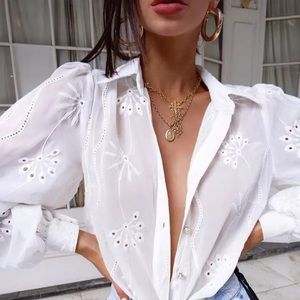 Sheer Button Down Top